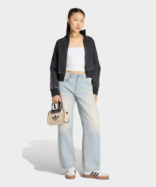 adidas（アディダス）の「adidas/アディダス adidas VINTAGE DAD JEANS ヴィンテージ サイドライン テーパード オーバーサイズ デニムパンツ 2026年春夏（デニムパンツ・レディース・ブルー/ライトブルー・24inch/25inch/26inch/27inch/28inch/29inch/30inch）」の11枚目の写真