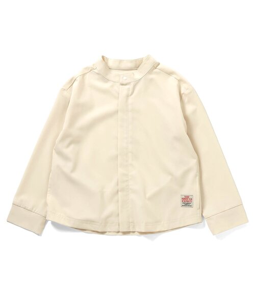 BREEZE（ブリーズ）の「【UVカット】シャツラッシュガード（ラッシュガード・キッズ・チャコール/アイボリー・80/90/100/110/120/130/140）」の4枚目の写真