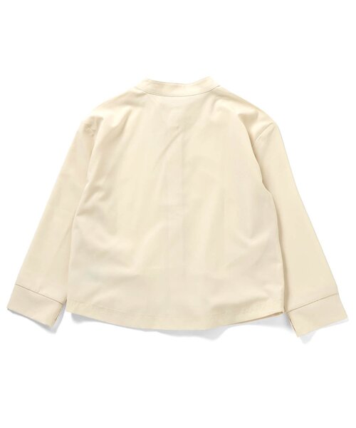 BREEZE（ブリーズ）の「【UVカット】シャツラッシュガード（ラッシュガード・キッズ・チャコール/アイボリー・80/90/100/110/120/130/140）」の5枚目の写真