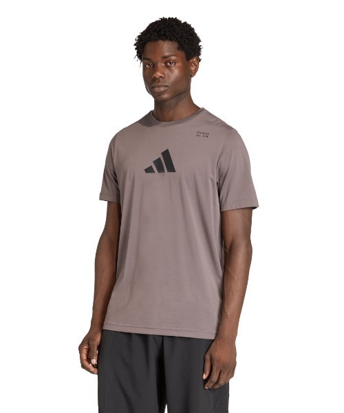 adidas（アディダス）の「アディダス adidas トレーニンググラフィックTシャツ（Tシャツ/カットソー・メンズ・グリーン/チャコールグレー・S/M/L/LL）」の2枚目の写真