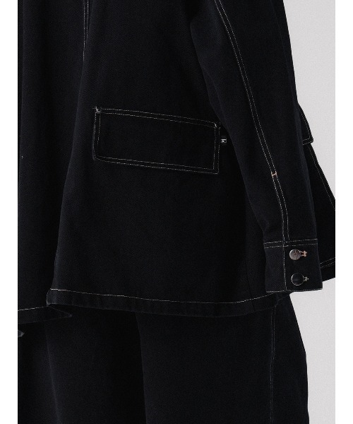 ELCHELE(エルチェレ)の「EL PRODUCT #2 JACKET(ミリタリージャケット・レディース・キナリ/ブラック・FREE)」の7枚目の写真