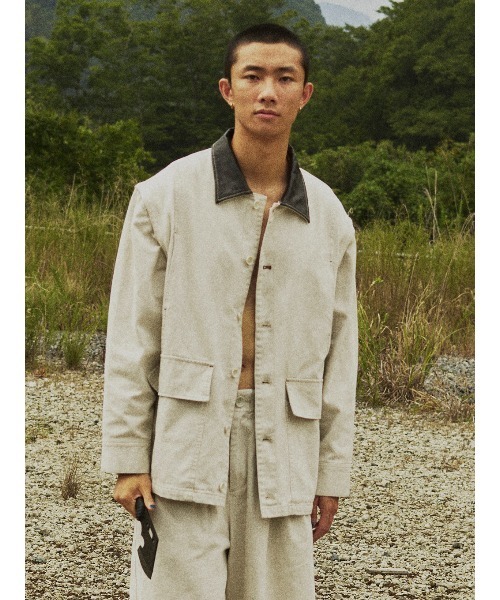 ELCHELE(エルチェレ)の「EL PRODUCT #2 JACKET(ミリタリージャケット・レディース・キナリ/ブラック・FREE)」の10枚目の写真
