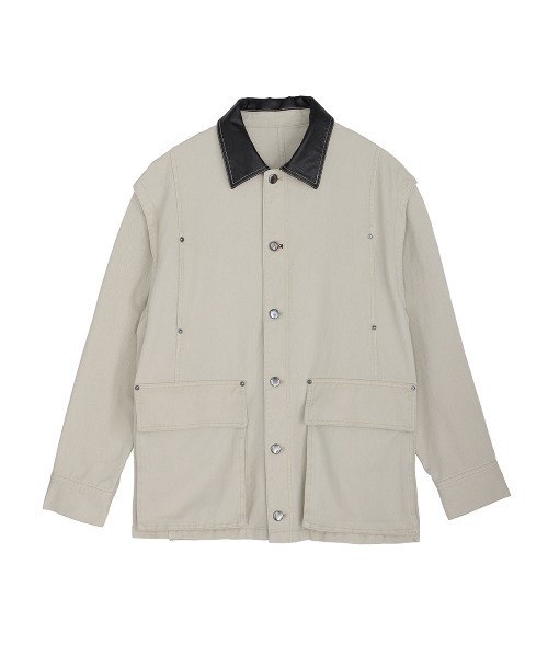 ELCHELE(エルチェレ)の「EL PRODUCT #2 JACKET(ミリタリージャケット・レディース・キナリ/ブラック・FREE)」の17枚目の写真