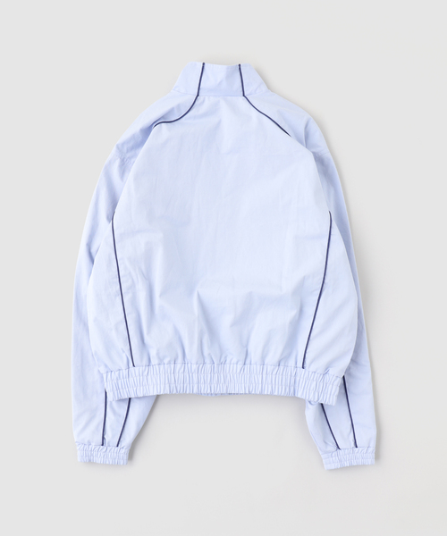 WISM（ウィズム）の「GRAND COLLECTION / グランド コレクション HARRINGTON JACKET WITH PIPING（その他アウター・メンズ・ライトブルー・LARGE/MEDIUM）」の2枚目の写真