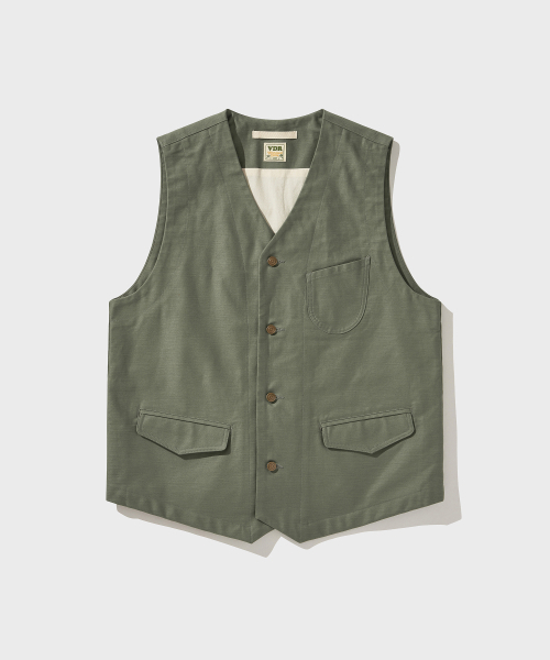 VDR（ブイディアール）の「BACK SATEEN COTTON VEST [Swamp Green]（ベスト・メンズ・その他・MEDIUM/LARGE/X-LARGE）」の13枚目の写真