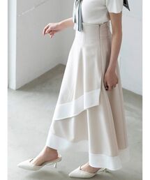 MERCURYDUO | バイカラーフレアスカート(スカート)