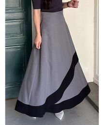 MERCURYDUO | バイカラーフレアスカート(スカート)