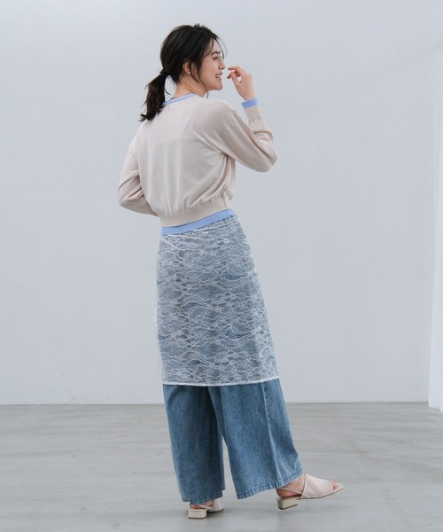 LAKOLE（ラコレ）の「イージーワイドデニム / 654276（デニムパンツ・レディース・ベージュ/ブラック/ライトブルー・LARGE/MEDIUM）」の15枚目の写真