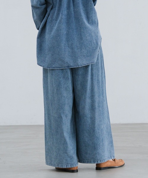 LAKOLE（ラコレ）の「イージーワイドデニム / 654276（デニムパンツ・レディース・ベージュ/ブラック/ライトブルー・LARGE/MEDIUM）」の20枚目の写真