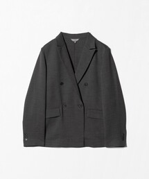 スラブツイル 4ボタン ダブルジャケット ‐セットアップ対応・マシンウォッシャブル‐ ＜A DAY IN THE LIFE＞