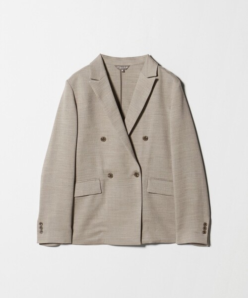 A DAY IN THE LIFE UNITED ARROWS(アデイインザライフユナイテッドアローズ)の「スラブツイル 4ボタン ダブルジャケット ‐セットアップ対応・マシンウォッシャブル‐ <A DAY IN THE LIFE>(テーラードジャケット・レディース・ダークグレー/ベージュ/ネイビー/モカ・36/38/40)」の14枚目の写真