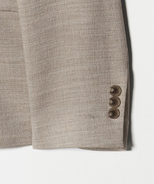 A DAY IN THE LIFE UNITED ARROWS(アデイインザライフユナイテッドアローズ)の「スラブツイル 4ボタン ダブルジャケット ‐セットアップ対応・マシンウォッシャブル‐ <A DAY IN THE LIFE>(テーラードジャケット・レディース・ダークグレー/ベージュ/ネイビー/モカ・36/38/40)」の17枚目の写真