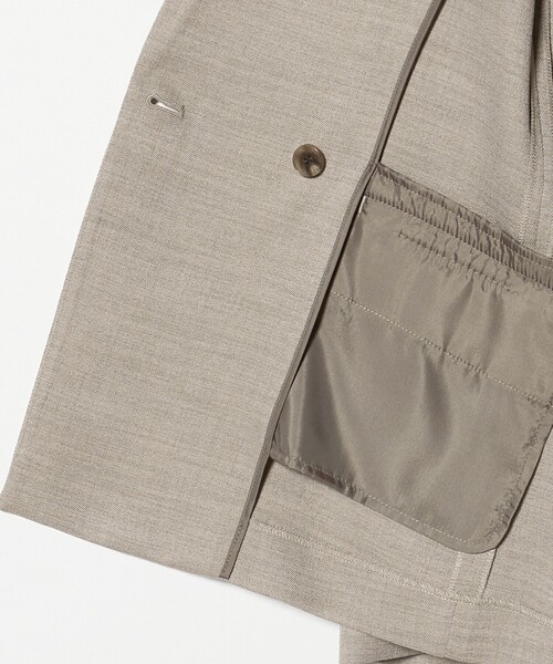 A DAY IN THE LIFE UNITED ARROWS(アデイインザライフユナイテッドアローズ)の「スラブツイル 4ボタン ダブルジャケット ‐セットアップ対応・マシンウォッシャブル‐ <A DAY IN THE LIFE>(テーラードジャケット・レディース・ダークグレー/ベージュ/ネイビー/モカ・36/38/40)」の21枚目の写真