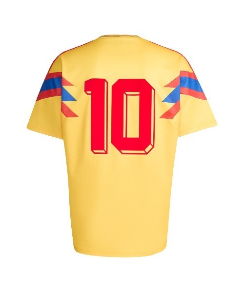 adidas(アディダス)の「adidas originals Colombia National Team 1990 Away Uniform(アディダスオリジナルス コロンビア代表 1990 アウェイ ユニフォーム)(Tシャツ/カットソー・メンズ・イエロー系・SMALL/MEDIUM/X-LARGE/LARGE/XX-LARGE)」の3枚目の写真