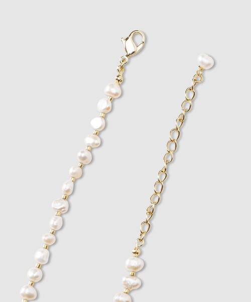 allureville(アルアバイル)の「ビーズコンビ淡水パールネックレス(ネックレス・レディース・オフホワイト・FREE)」の4枚目の写真