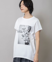 Munich | フラワーフォトプリントTシャツ(Tシャツ/カットソー)