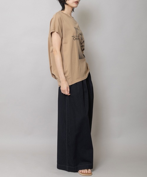 Munich(ミューニック)の「フラワーフォトプリントTシャツ(Tシャツ/カットソー・レディース・ミント/ダークベージュ/ホワイト・FREE)」の19枚目の写真