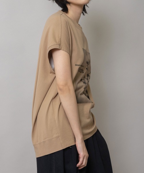 Munich(ミューニック)の「フラワーフォトプリントTシャツ(Tシャツ/カットソー・レディース・ミント/ダークベージュ/ホワイト・FREE)」の16枚目の写真