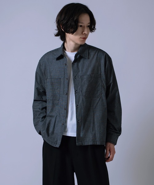 improves（インプローブス）の「短丈 チェックシャツ（シャツ/ブラウス・メンズ・ブラック/ネイビー/ブラウン・MEDIUM/LARGE）」の17枚目の写真