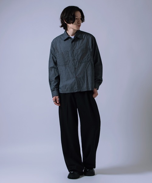 improves（インプローブス）の「短丈 チェックシャツ（シャツ/ブラウス・メンズ・ブラック/ネイビー/ブラウン・MEDIUM/LARGE）」の18枚目の写真