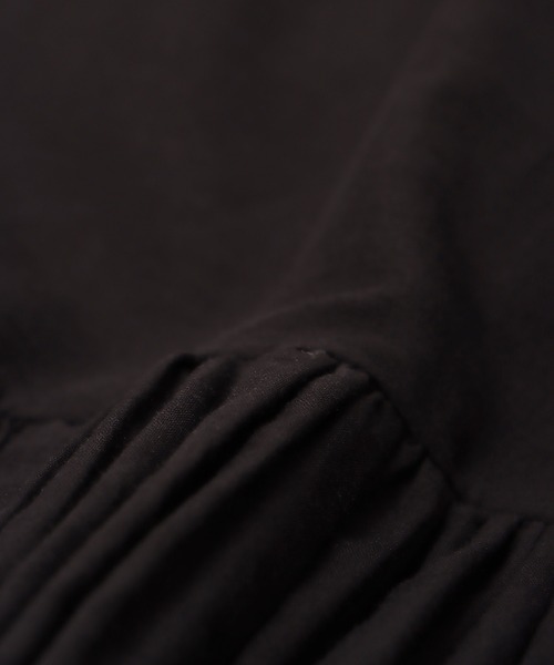 Jines（ジネス）の「コットンボイルボリュームブラウス（シャツ/ブラウス・レディース・ブラック/ホワイト/ブラウン/グリーン・38）」の8枚目の写真