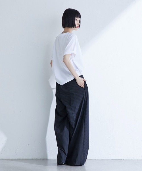 Lui's（ルイス）の「UVカット / 接触冷感フォトT（Tシャツ/カットソー・レディース・オフホワイト/ブラック/イエロー・FREE）」の17枚目の写真