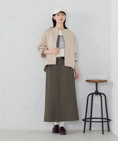COMME CA ISM（コムサイズム）の「ストレッチナロー スカート（スカート・レディース・カーキ/ネイビー・MEDIUM/LARGE）」の9枚目の写真