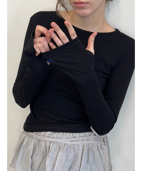 ISAYYERR（アイセイイェール）の「Twinkie Long Sleeve (black)（Tシャツ/カットソー・レディース・その他・FREE）」の4枚目の写真