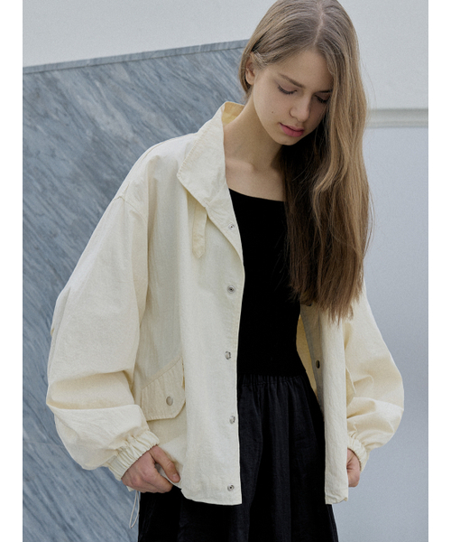 AVANT-G(アバン)の「Nylon Windbreakert Jumper - CREAM(ナイロンジャケット・レディース・その他・FREE)」の1枚目の写真