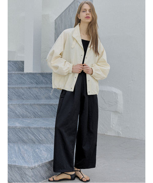 AVANT-G(アバン)の「Nylon Windbreakert Jumper - CREAM(ナイロンジャケット・レディース・その他・FREE)」の6枚目の写真