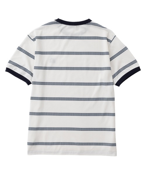 STARTER BLACK LABEL(スターターブラックレーベル)の「【karlas別注】STARTER BLACK LABEL スターター ブラックレーベル ボーダーTシャツ 鹿の子 ワンポイント 半袖Tシャツ(Tシャツ/カットソー・メンズ・ホワイト/ブラウン/ネイビー・M/L/LL)」の18枚目の写真