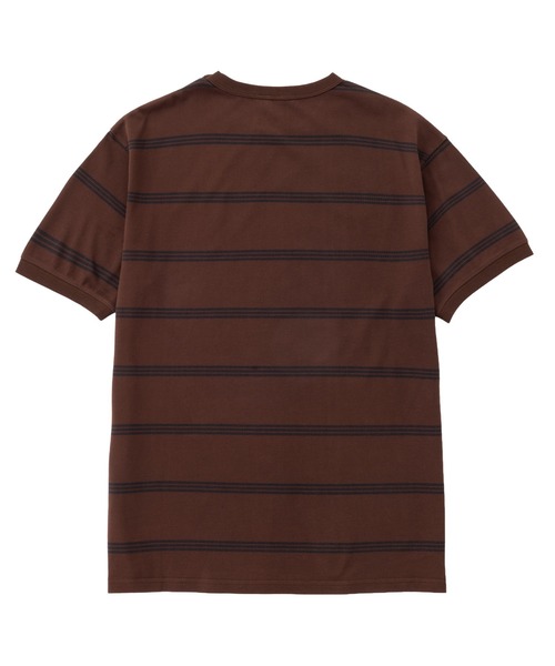 STARTER BLACK LABEL(スターターブラックレーベル)の「【karlas別注】STARTER BLACK LABEL スターター ブラックレーベル ボーダーTシャツ 鹿の子 ワンポイント 半袖Tシャツ(Tシャツ/カットソー・メンズ・ホワイト/ブラウン/ネイビー・M/L/LL)」の19枚目の写真