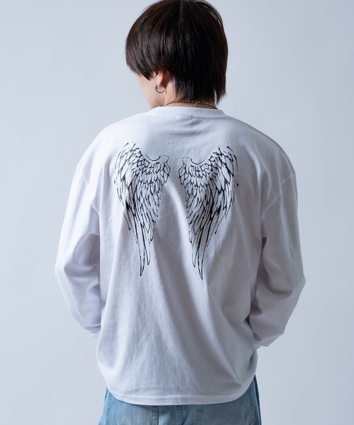 En serio TOKYO(エンソリオトーキョー)の「【SIDEWAYSTANCE】ウイング長袖Tシャツ 70653(Tシャツ/カットソー・メンズ・ブラック/ホワイト・LARGE/MEDIUM/SMALL/X-LARGE)」の6枚目の写真