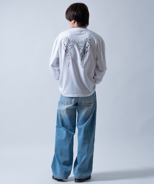 En serio TOKYO(エンソリオトーキョー)の「【SIDEWAYSTANCE】ウイング長袖Tシャツ 70653(Tシャツ/カットソー・メンズ・ブラック/ホワイト・LARGE/MEDIUM/SMALL/X-LARGE)」の10枚目の写真