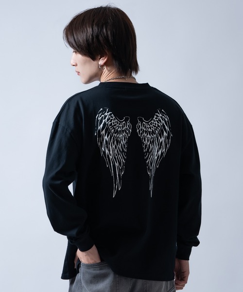 En serio TOKYO(エンソリオトーキョー)の「【SIDEWAYSTANCE】ウイング長袖Tシャツ 70653(Tシャツ/カットソー・メンズ・ブラック/ホワイト・LARGE/MEDIUM/SMALL/X-LARGE)」の11枚目の写真