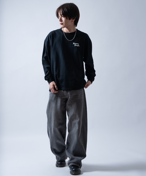 En serio TOKYO(エンソリオトーキョー)の「【SIDEWAYSTANCE】ウイング長袖Tシャツ 70653(Tシャツ/カットソー・メンズ・ブラック/ホワイト・LARGE/MEDIUM/SMALL/X-LARGE)」の13枚目の写真