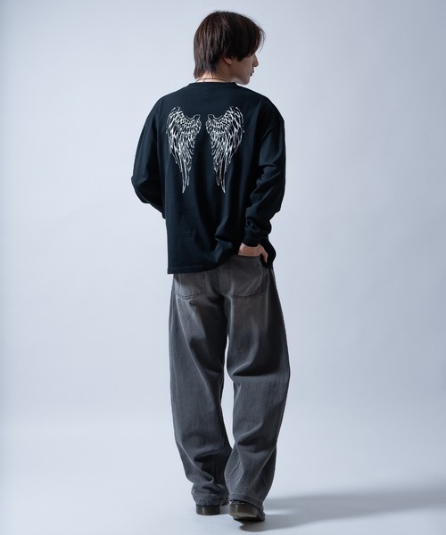 En serio TOKYO(エンソリオトーキョー)の「【SIDEWAYSTANCE】ウイング長袖Tシャツ 70653(Tシャツ/カットソー・メンズ・ブラック/ホワイト・LARGE/MEDIUM/SMALL/X-LARGE)」の14枚目の写真