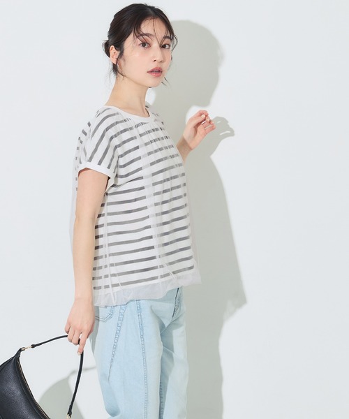 coca(coca)(コカ)の「チュールドッキングT(Tシャツ/カットソー・レディース・ホワイト/その他1・S/M/L)」の11枚目の写真