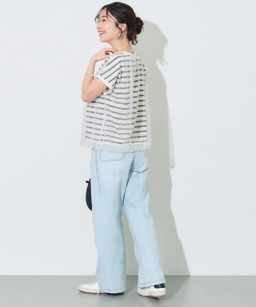 coca(coca)(コカ)の「チュールドッキングT(Tシャツ/カットソー・レディース・ホワイト/その他1・S/M/L)」の13枚目の写真