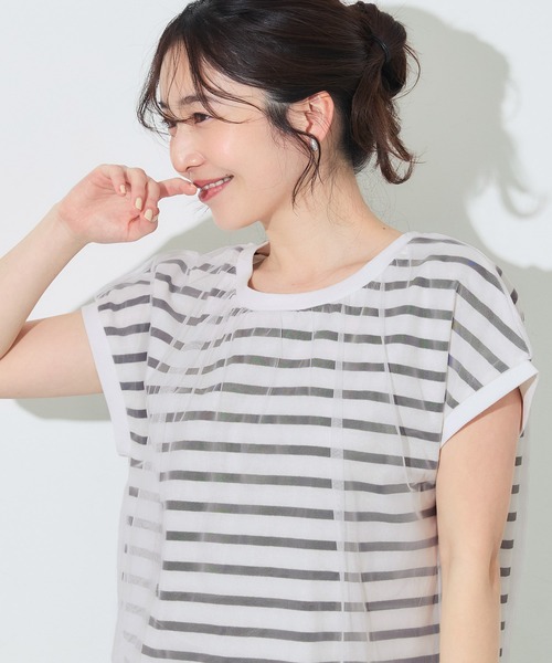 coca(coca)(コカ)の「チュールドッキングT(Tシャツ/カットソー・レディース・ホワイト/その他1・S/M/L)」の14枚目の写真