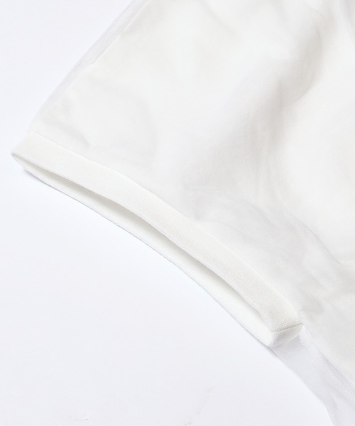 coca(coca)(コカ)の「チュールドッキングT(Tシャツ/カットソー・レディース・ホワイト/その他1・S/M/L)」の17枚目の写真