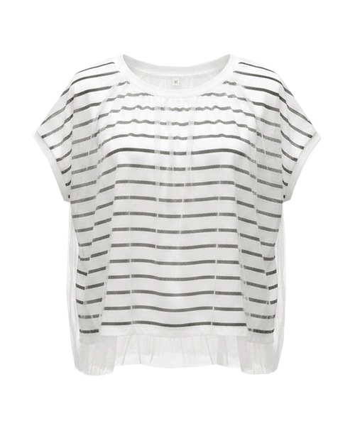 coca(coca)(コカ)の「チュールドッキングT(Tシャツ/カットソー・レディース・ホワイト/その他1・S/M/L)」の20枚目の写真