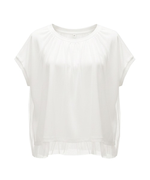 coca(coca)(コカ)の「チュールドッキングT(Tシャツ/カットソー・レディース・ホワイト/その他1・S/M/L)」の21枚目の写真