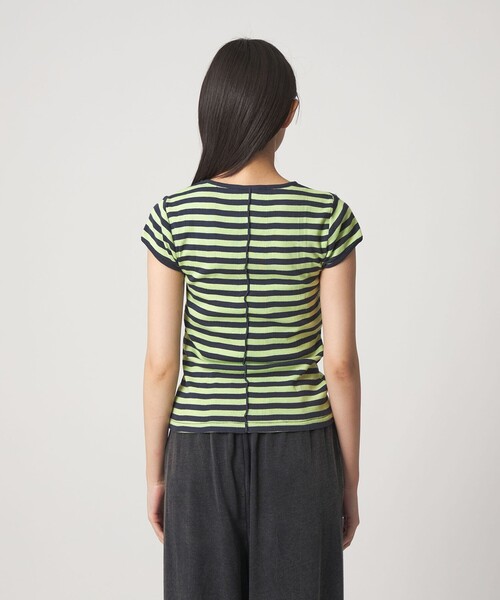 Edith A.Miller(エディスエーミラー)の「【別注】<MILLER×CITEN>スリットTシャツ(Tシャツ/カットソー・レディース・レッド/ダークグレー/ライム/ライトブルー・FREE)」の6枚目の写真