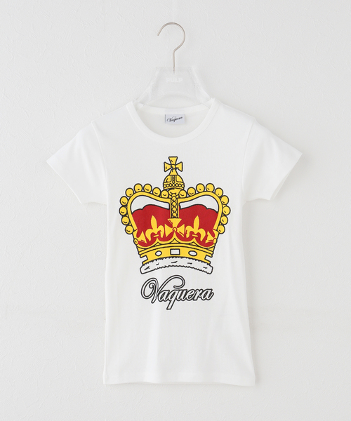 バケラ ヴァケラ VAQUERA 前面ブランドロゴ Tシャツ L VAQUERA / バケラ WOMEN PRETTY BOY BASIC T SHIRT（Tシャツ