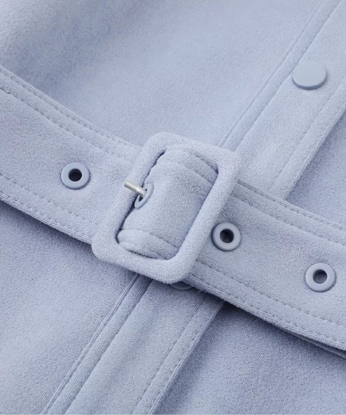 LA POMME petit(ラポミ・プチ)の「Fog Blue Waisted Jacket(その他アウター・レディース・ブルー・SMALL/LARGE/MEDIUM)」の5枚目の写真
