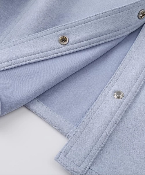 LA POMME petit(ラポミ・プチ)の「Fog Blue Waisted Jacket(その他アウター・レディース・ブルー・SMALL/LARGE/MEDIUM)」の6枚目の写真