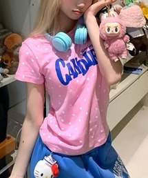 ピンク 星柄 半袖Tシャツ 星」に該当するレディースのTシャツ/カットソーファッション通販
