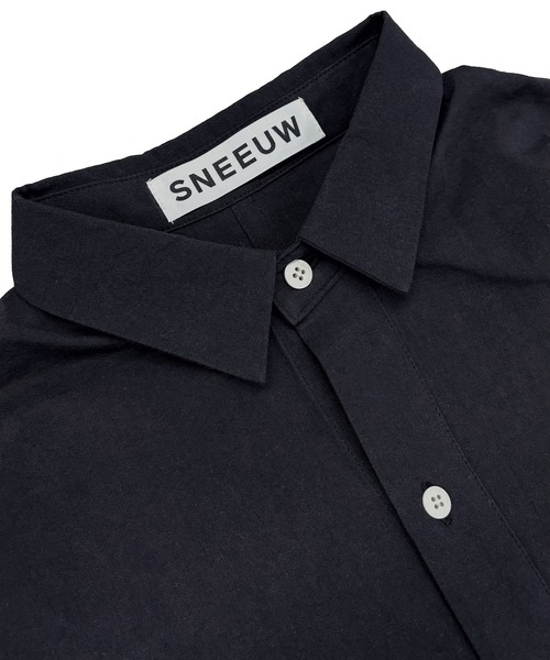 sneeuw（スニュウ）の「ロールアップシャツ（シャツ/ブラウス・レディース・チャコールグレー/ブルー・3/1）」の18枚目の写真