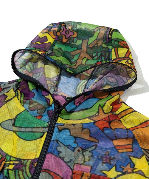 go slow caravan(ゴースローキャラバン)の「総柄プリント メッシュ防蚊加工 パーカーJKT(パーカー・メンズ・パープル系その他/その他1・X-LARGE/LARGE/MEDIUM)」の19枚目の写真
